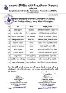 বাংলাদেশ মাল্টিমিডিয়া জার্নালিস্ট এসোসিয়েশন সিলেট বিভাগীয় কমিটি গঠন - Banglar Mati
