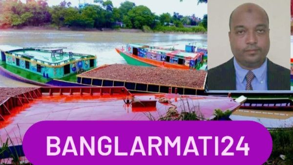 কানাইঘাটের লোভাছড়া কোয়ারির জব্দকৃত পাথর সিলেটে সুরমা নদীতে আটক - Banglar Mati