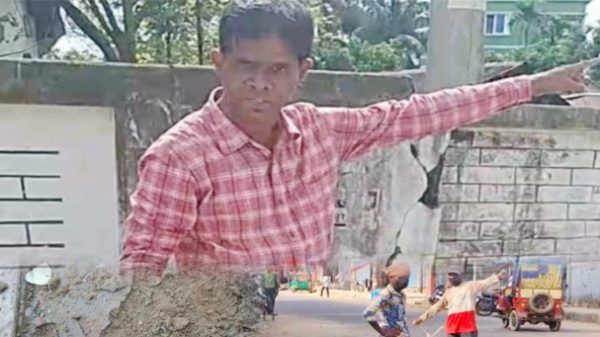 ফুতপাতের কাজে অনিয়ম সংবাদ সংগ্রহ করতে গিয়ে লাঞ্চিত সাংবাদিক - Banglar Mati