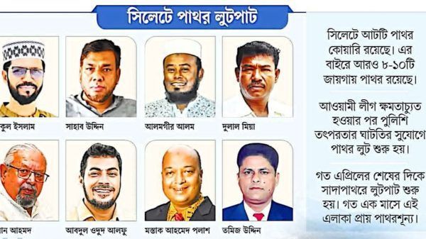 সিলেটের সাদা পাথর লুটপাটকারীদের তালিকা প্রকাশ - Banglar Mati